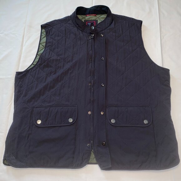 UNTUCKit Men’s Woodcrest Vest, Diamond Quilted, Zip & Snap, Pockets, Black, 3XL - Picture 3 of 12